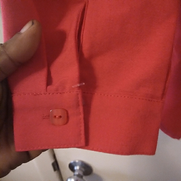 TravelSmith Pintucked Mandarin Collar Tunic, Size Small - Picture 7 of 13